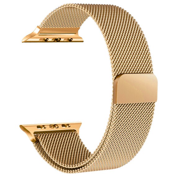 CaseUp Apple Watch Series 7 41mm Kordon Milano Metal Loop Gold 1